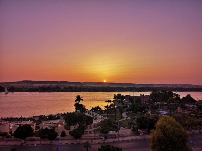 Best Egypt Travel Guide Sunset on Nile in Aswan
