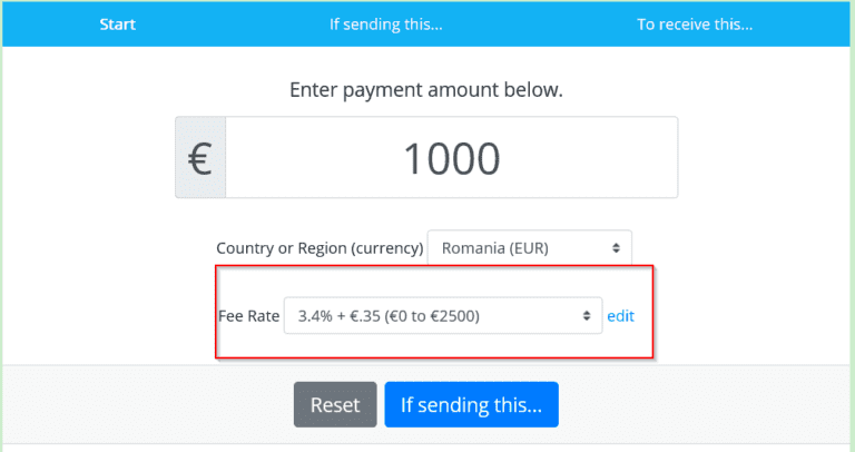 How to avoid PayPal fees - fee rate and fixed comission